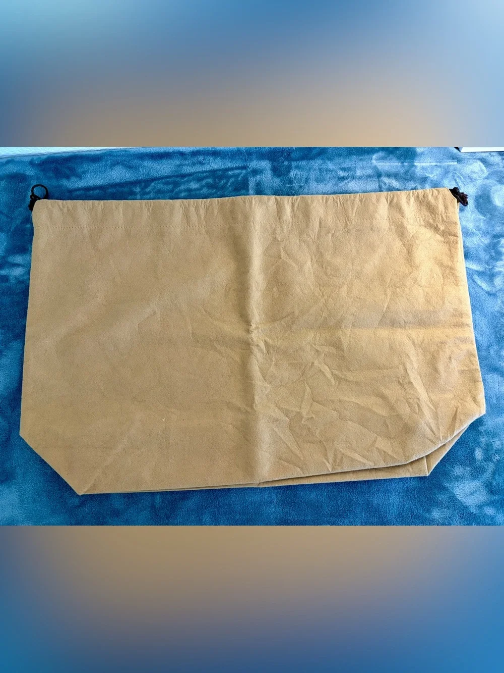 Authentic Vintage Louis Vuitton Drawstring Dust Bag Coffee Brown  25 x 16.5 in